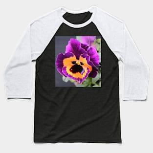 Viola Flower Art Baseball T-Shirt